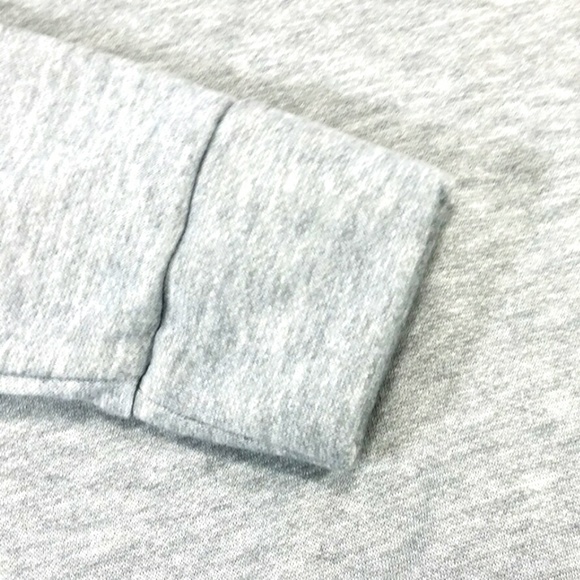 Knit Riot No Sweat Cropped Gray Sweatshirt M W204 - Picture 4 of 7